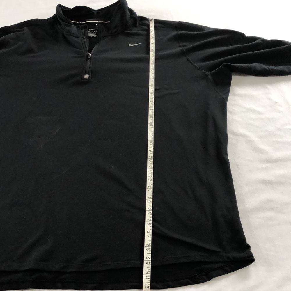NIKE DRI-FIT BLACK JACKET WMN'S XXL. 1/4 ZIP. THUMB EXITS. - Picture 5 of 8